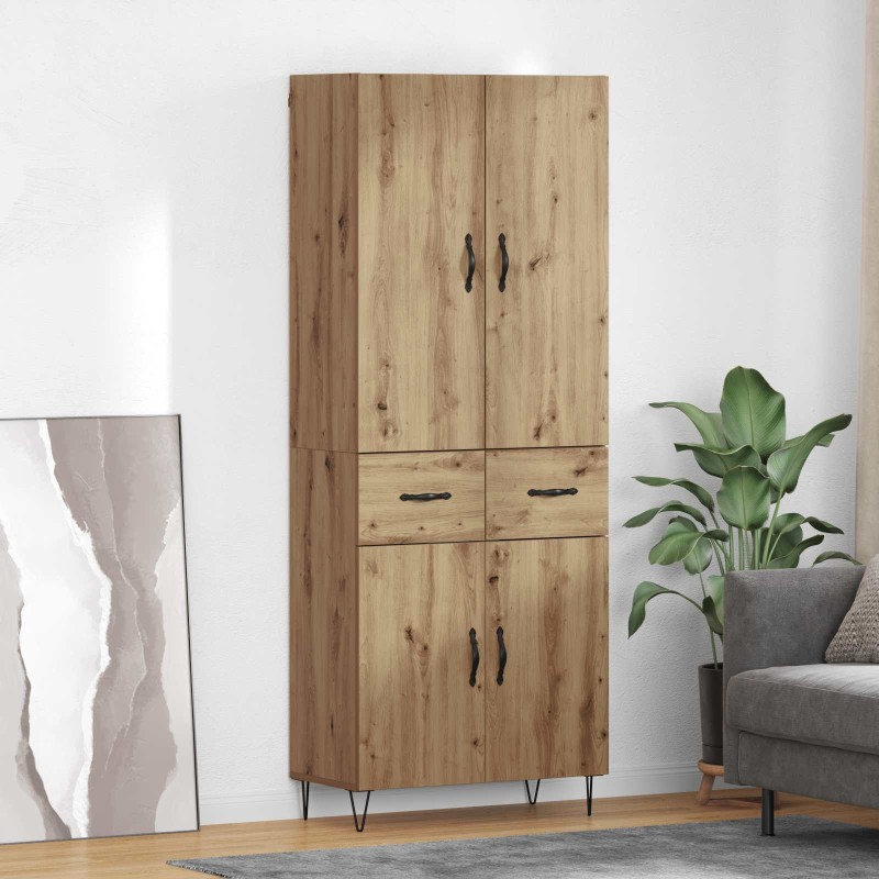 vidaXL Highboard 2 τμχ. Artisan Oak 69,5 x 34 x 180 εκ.