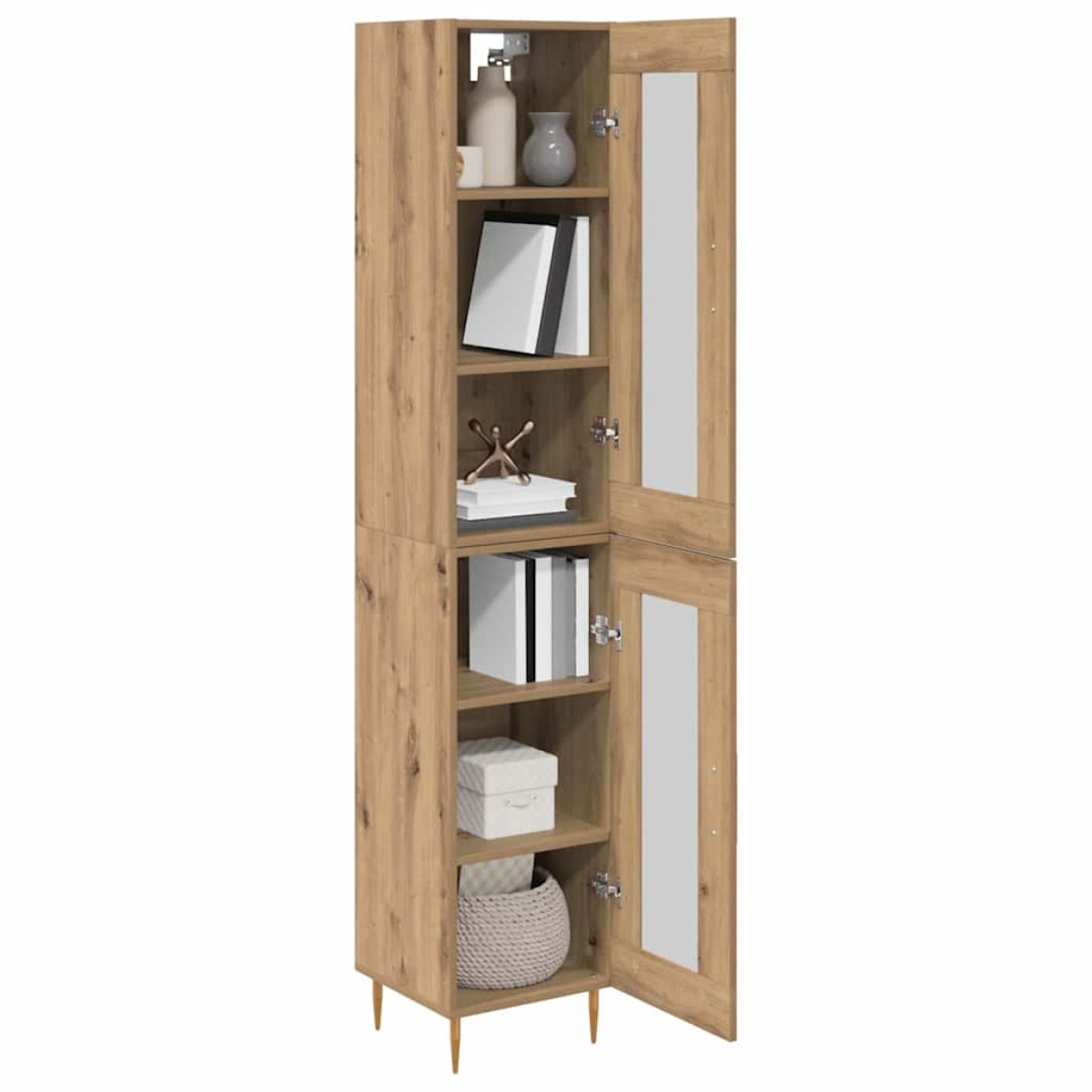 vidaXL Highboard 2 τμχ. Artisan Oak 34,5 x 34 x 180 εκ.