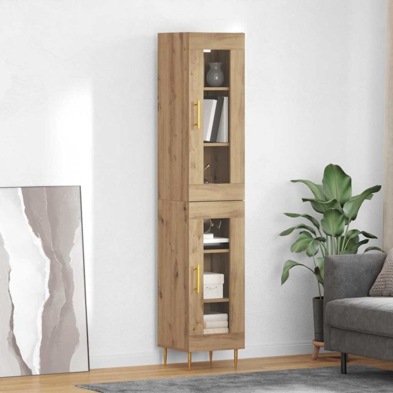vidaXL Highboard 2 τμχ. Artisan Oak 34,5 x 34 x 180 εκ.