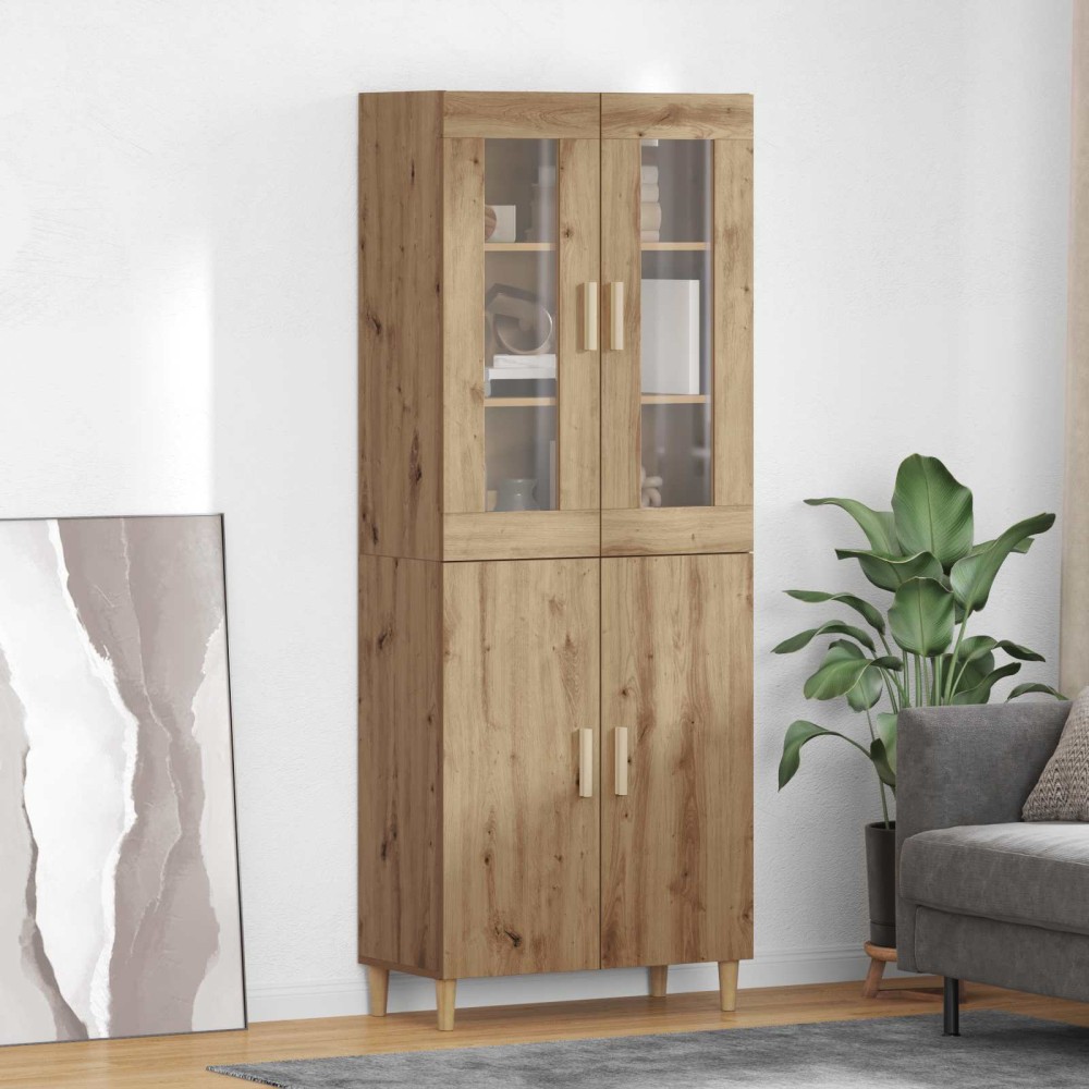 vidaXL Highboard Artisan Oak 69,5 x 34 x 180 εκ.
