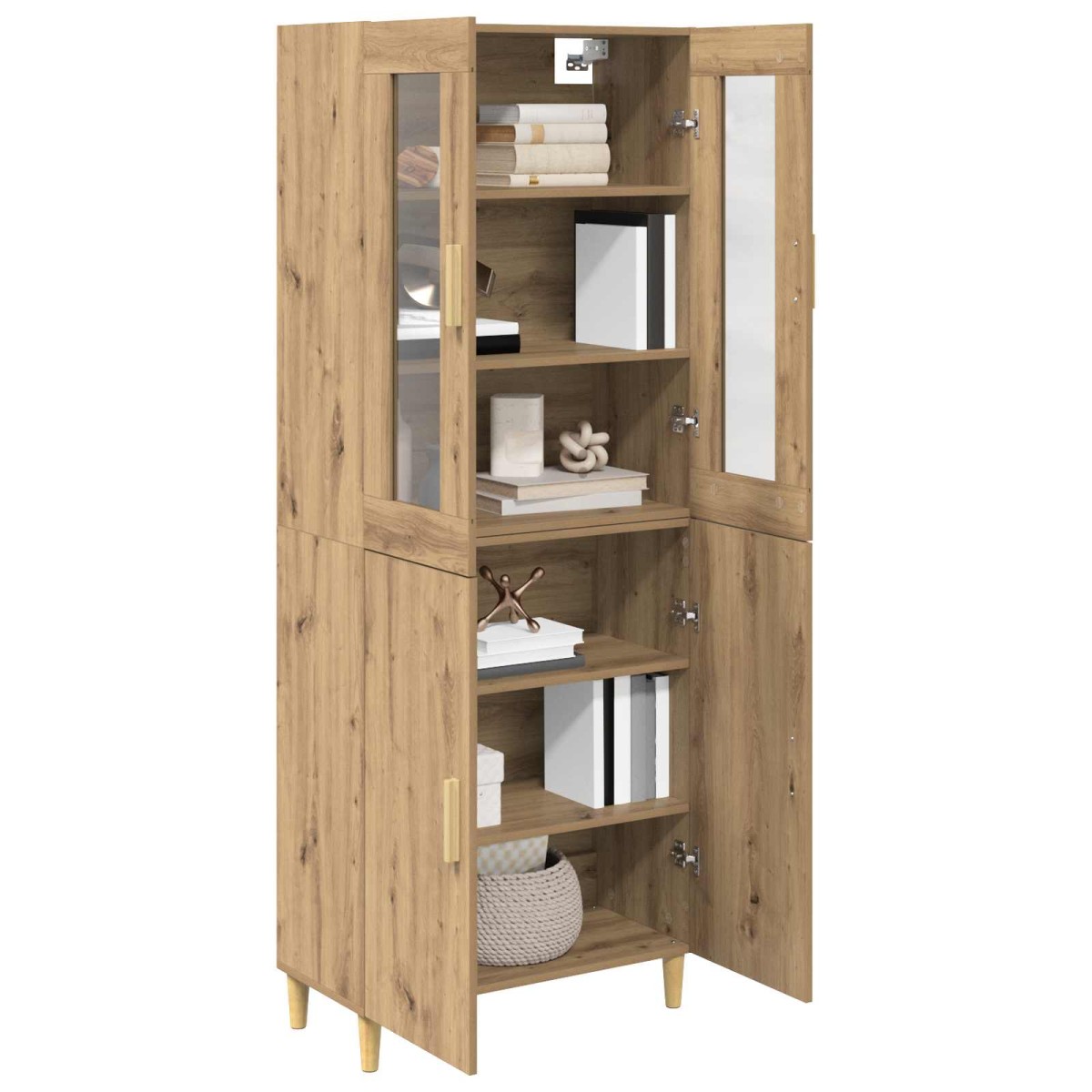 vidaXL Highboard Artisan Oak 69,5 x 34 x 180 εκ.
