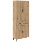 vidaXL Highboard 2 τμχ. Artisan Oak 69,5 x 34 x 180 εκ.