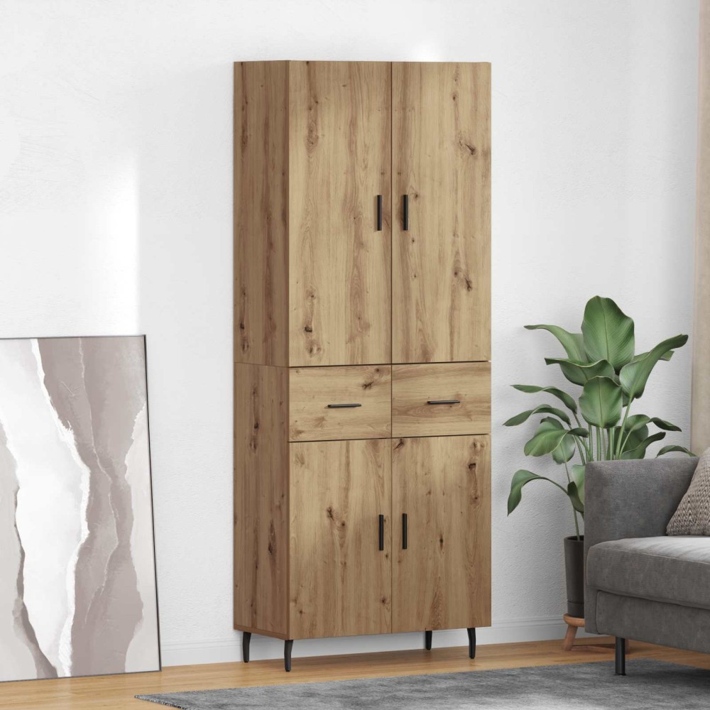vidaXL Highboard 2 τμχ. Artisan Oak 69,5 x 34 x 180 εκ.