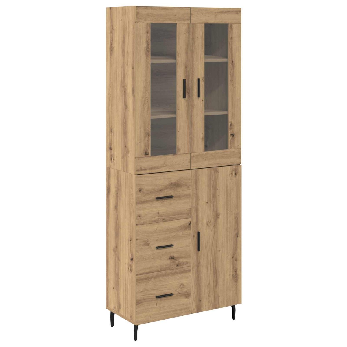 vidaXL Highboard 2 τμχ. Artisan Oak 69,5 x 34 x 180 εκ.