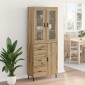 vidaXL Highboard 2 τμχ. Artisan Oak 69,5 x 34 x 180 εκ.