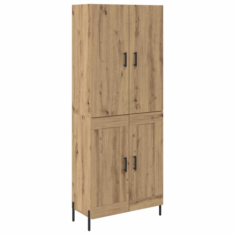 vidaXL Highboard Artisan Oak 69,5 x 34 x 180 εκ. Επεξεργασμένο Ξύλο