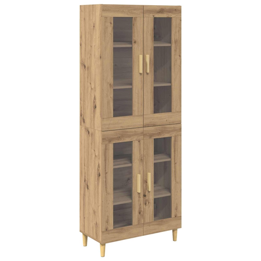 vidaXL Highboard Artisan Oak 69,5 x 34 x 180 εκ. Επεξεργασμένο Ξύλο