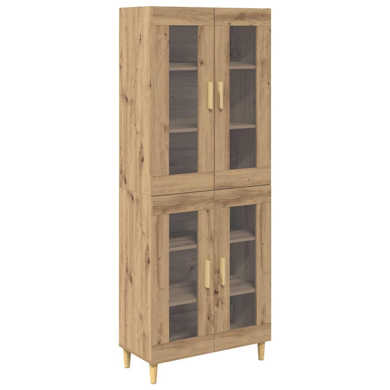 vidaXL Highboard Artisan Oak 69,5 x 34 x 180 εκ. Επεξεργασμένο Ξύλο