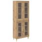 vidaXL Highboard Artisan Oak 69,5 x 34 x 180 εκ. Επεξεργασμένο Ξύλο