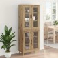 vidaXL Highboard Artisan Oak 69,5 x 34 x 180 εκ. Επεξεργασμένο Ξύλο