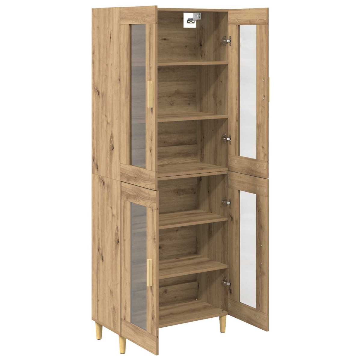 vidaXL Highboard Artisan Oak 69,5 x 34 x 180 εκ. Επεξεργασμένο Ξύλο