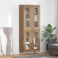 vidaXL Highboard Artisan Oak 69,5 x 34 x 180 εκ. Επεξεργασμένο Ξύλο