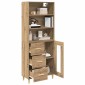 vidaXL Highboard Artisan Oak 69,5 x 34 x 180 εκ. Επεξεργασμένο Ξύλο