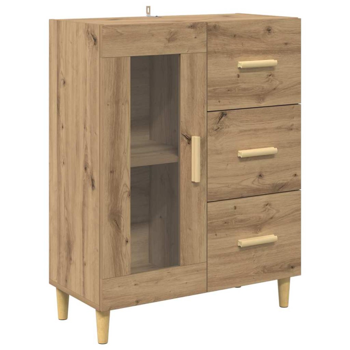 vidaXL Highboard Artisan Oak 69,5 x 34 x 180 εκ. Επεξεργασμένο Ξύλο