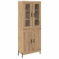 vidaXL Highboard Artisan Oak 69,5 x 34 x 180 εκ. Επεξεργασμένο Ξύλο