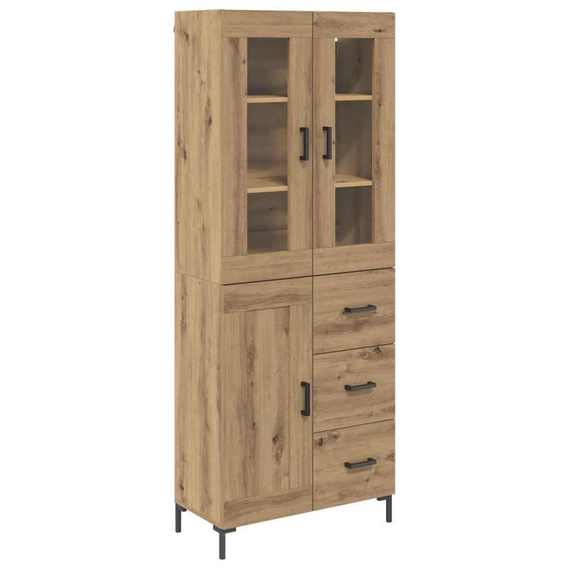 vidaXL Highboard 2 τμχ. Artisan Oak 69,5 x 34 x 180 εκ.