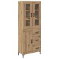 vidaXL Highboard 2 τμχ. Artisan Oak 69,5 x 34 x 180 εκ.
