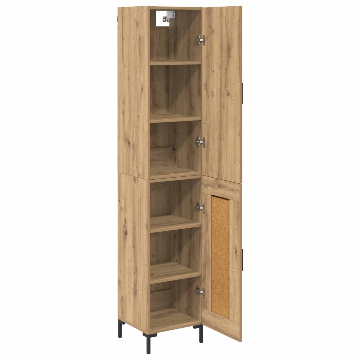 vidaXL Highboard Artisan Oak 34,5 x 34 x 180 εκ. Επεξεργασμένο Ξύλο