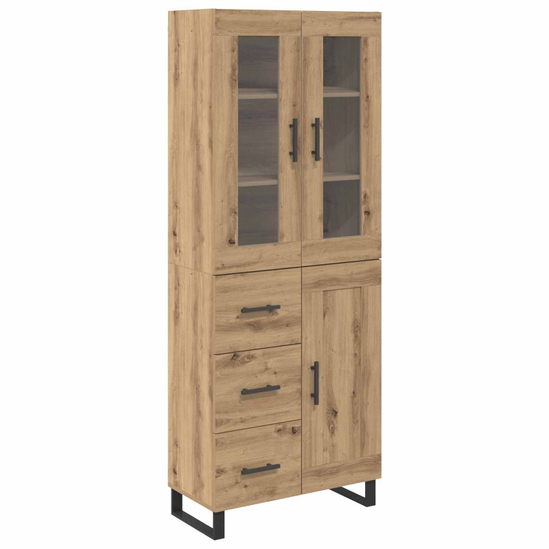 vidaXL Highboard 2 τμχ. Artisan Oak 69,5 x 34 x 180 εκ.