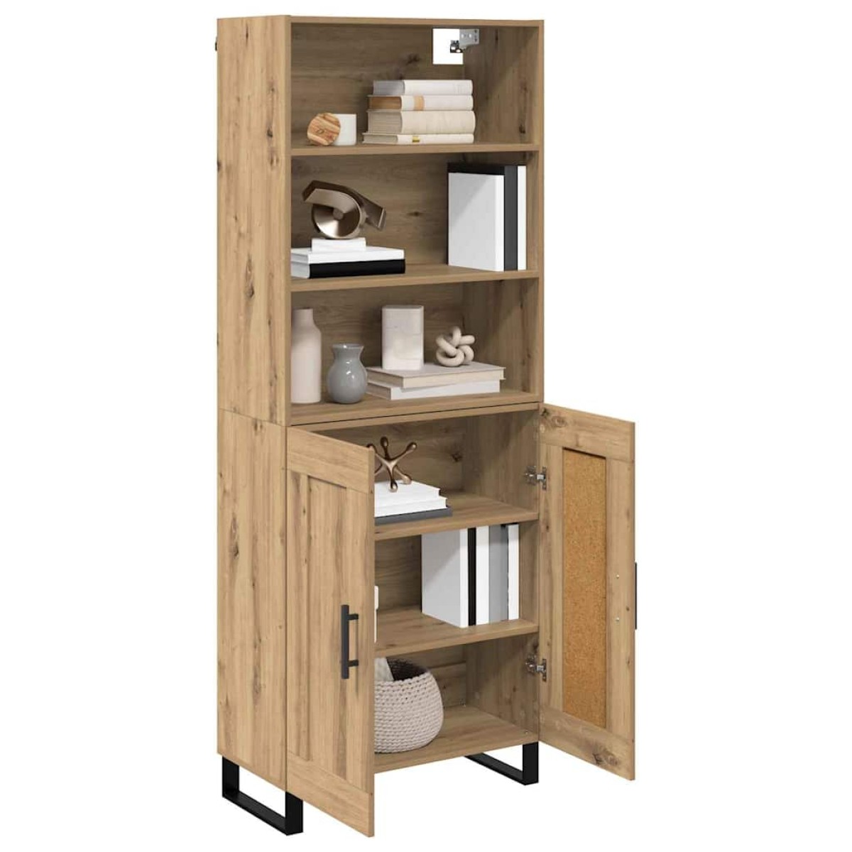 vidaXL Highboard 2 τμχ. Artisan Oak 69,5 x 34 x 180 εκ.