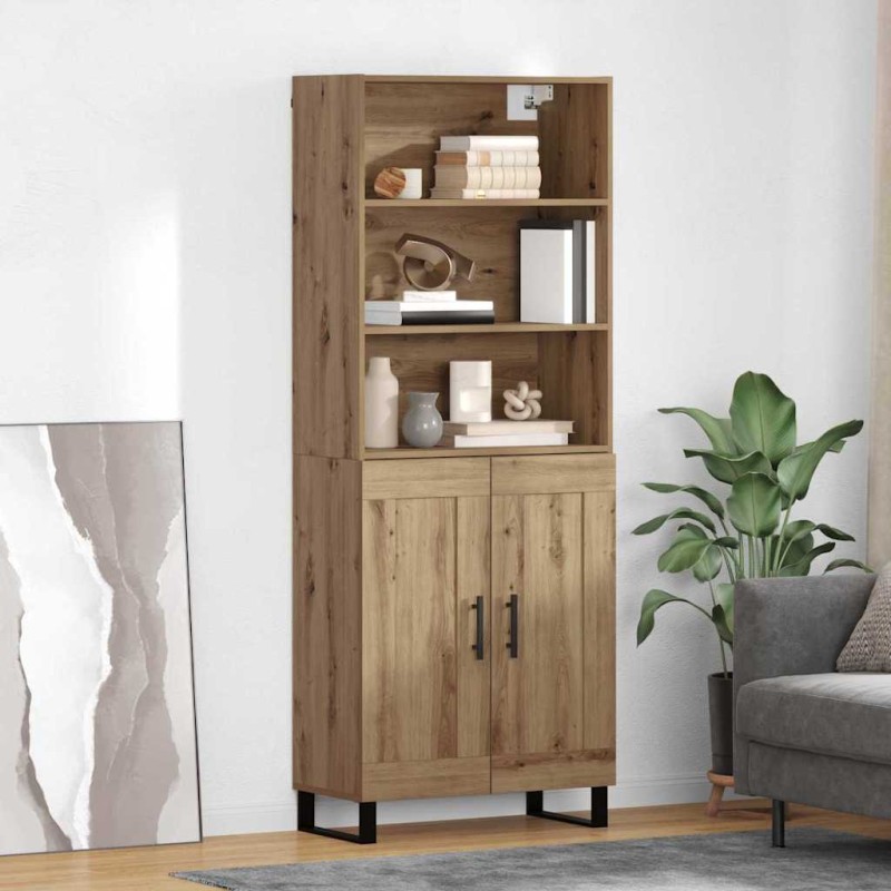vidaXL Highboard 2 τμχ. Artisan Oak 69,5 x 34 x 180 εκ.