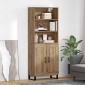 vidaXL Highboard 2 τμχ. Artisan Oak 69,5 x 34 x 180 εκ.