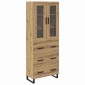 vidaXL Highboard 2 τμχ. Artisan Oak 69,5 x 34 x 180 εκ.