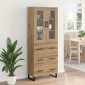 vidaXL Highboard 2 τμχ. Artisan Oak 69,5 x 34 x 180 εκ.