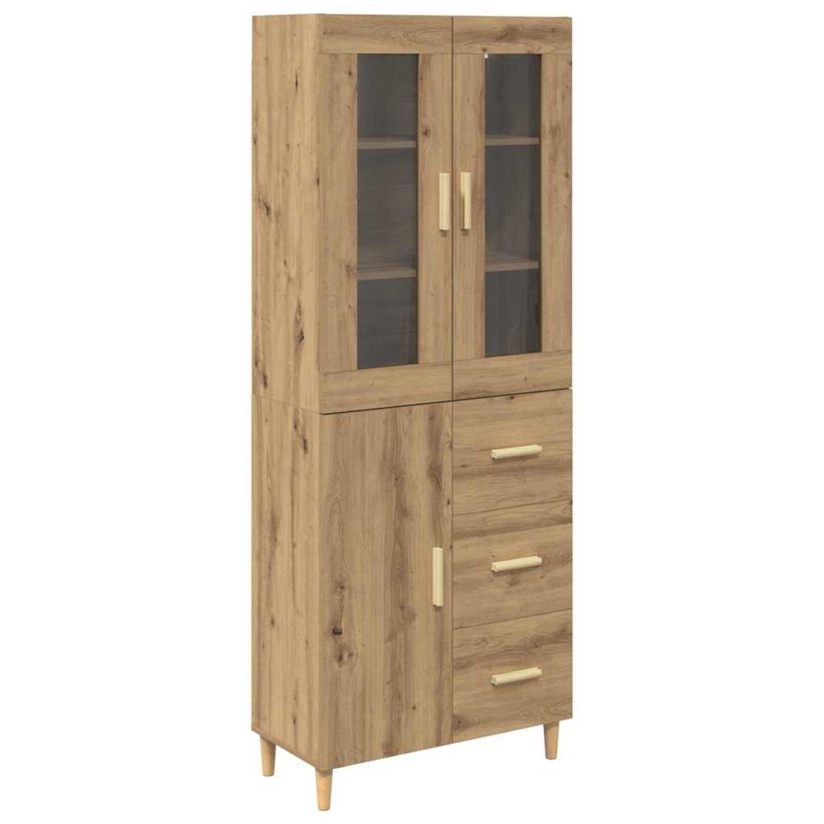 vidaXL Highboard Artisan Oak 34,5 x 34 x 180 εκ. Επεξεργασμένο Ξύλο
