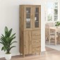 vidaXL Highboard Artisan Oak 34,5 x 34 x 180 εκ. Επεξεργασμένο Ξύλο