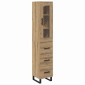 vidaXL Highboard Artisan Oak 34,5 x 34 x 180 εκ. Επεξεργασμένο Ξύλο