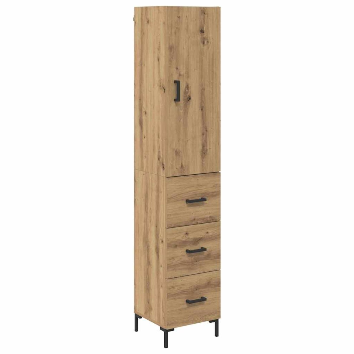 vidaXL Highboard Artisan Oak 34,5 x 34 x 180 εκ. Επεξεργασμένο Ξύλο