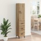 vidaXL Highboard Artisan Oak 34,5 x 34 x 180 εκ. Επεξεργασμένο Ξύλο
