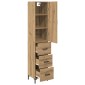 vidaXL Highboard Artisan Oak 34,5 x 34 x 180 εκ. Επεξεργασμένο Ξύλο