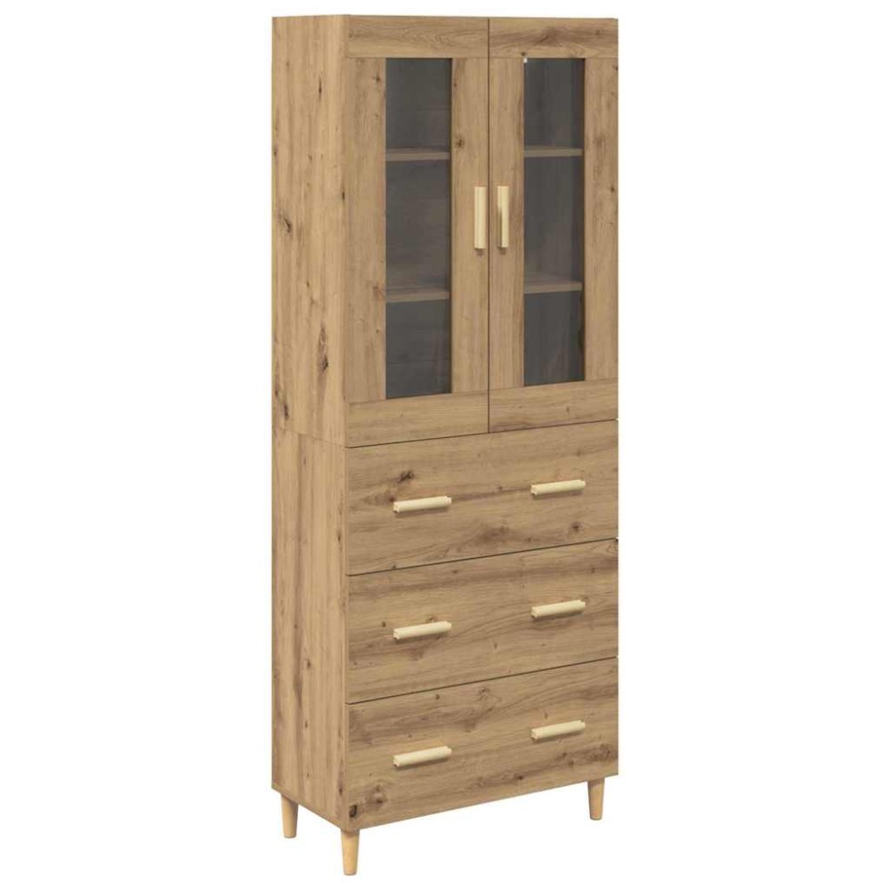 vidaXL Highboard Artisan Oak 69,5 x 34 x 180 εκ.
