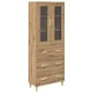 vidaXL Highboard Artisan Oak 69,5 x 34 x 180 εκ.