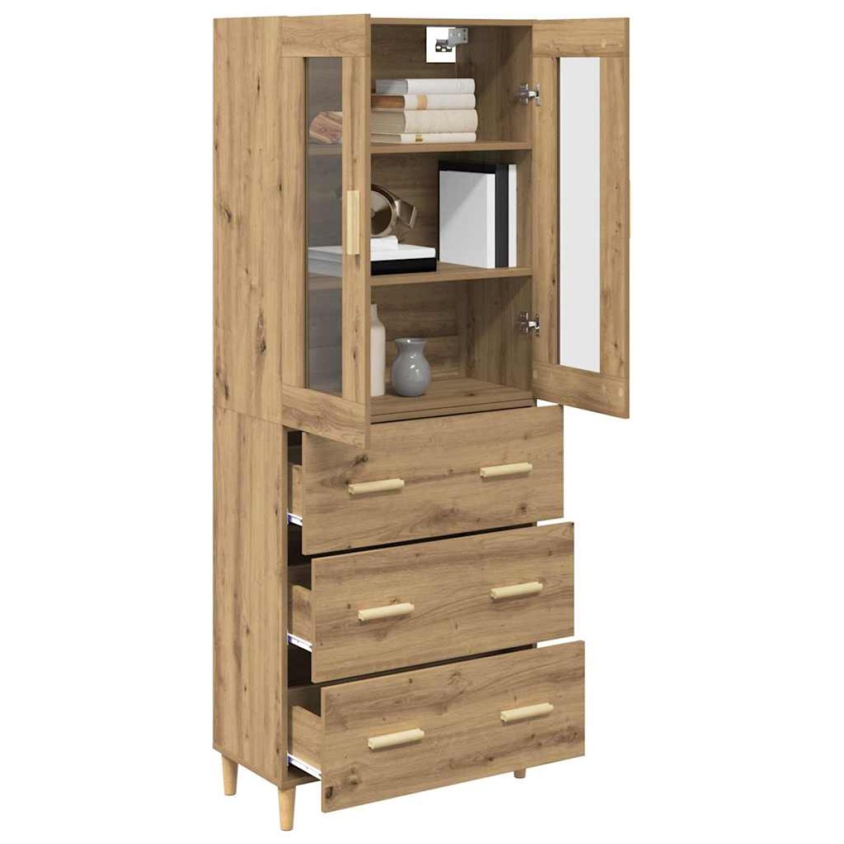 vidaXL Highboard Artisan Oak 69,5 x 34 x 180 εκ.