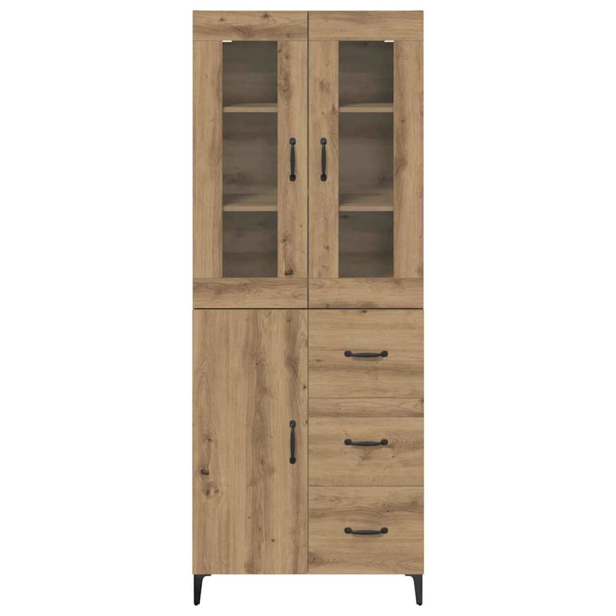 vidaXL Highboard Artisan Oak 69,5 x 34 x 180 εκ. Επεξεργασμένο Ξύλο