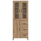 vidaXL Highboard Artisan Oak 69,5 x 34 x 180 εκ. Επεξεργασμένο Ξύλο