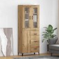 vidaXL Highboard Artisan Oak 69,5 x 34 x 180 εκ. Επεξεργασμένο Ξύλο
