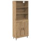 vidaXL Highboard 2 τμχ. Artisan Oak 69,5 x 32,5 x 180 εκ