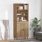 vidaXL Highboard 2 τμχ. Artisan Oak 69,5 x 32,5 x 180 εκ
