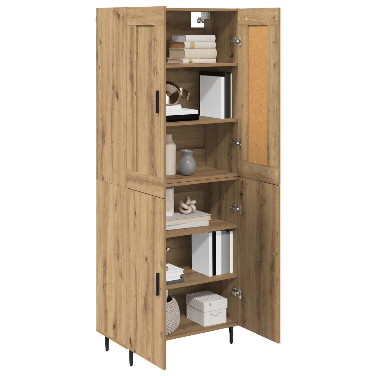 vidaXL Highboard 2 τμχ. Artisan Oak 69,5 x 34 x 180 εκ.