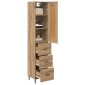 vidaXL Highboard Artisan Oak 34,5 x 34 x 180 εκ. Επεξεργασμένο Ξύλο