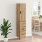 vidaXL Highboard Artisan Oak 34,5 x 34 x 180 εκ. Επεξεργασμένο Ξύλο