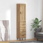 vidaXL Highboard Artisan Oak 34,5 x 34 x 180 εκ. Επεξεργασμένο Ξύλο