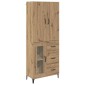 vidaXL Highboard Artisan Oak 69,5 x 34 x 180 εκ. Επεξεργασμένο Ξύλο