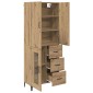 vidaXL Highboard Artisan Oak 69,5 x 34 x 180 εκ. Επεξεργασμένο Ξύλο