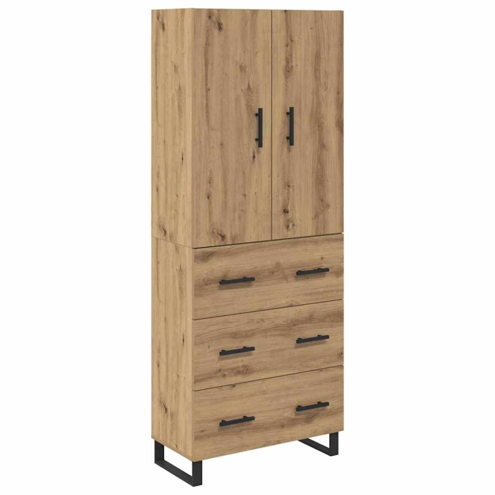 vidaXL Highboard 2 τμχ. Artisan Oak 69,5 x 34 x 180 εκ.