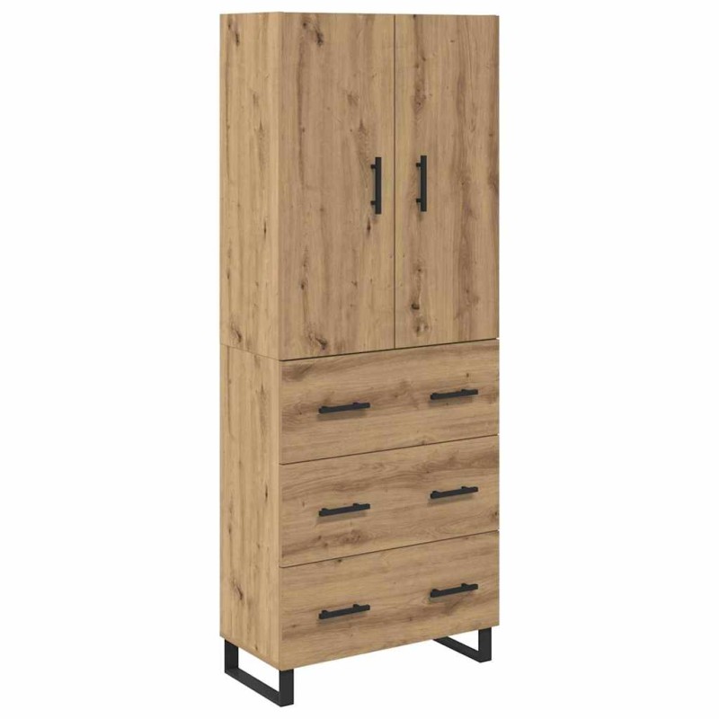 vidaXL Highboard 2 τμχ. Artisan Oak 69,5 x 34 x 180 εκ.